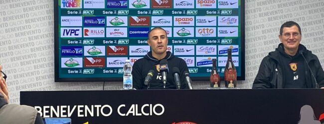 Benevento, Cannavaro: “Serve continuità. Prossime due gare insidiose, ho detto ai ragazzi di aspettare a fare i regali”