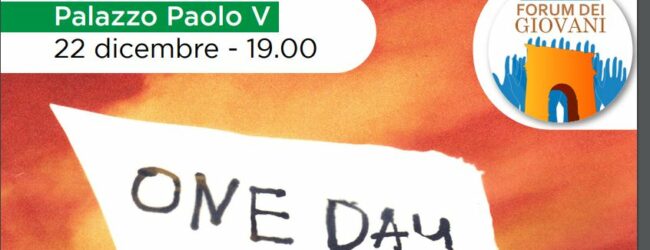 Benevento, giovedi la proiezione del docufilm “One Day – One Day”