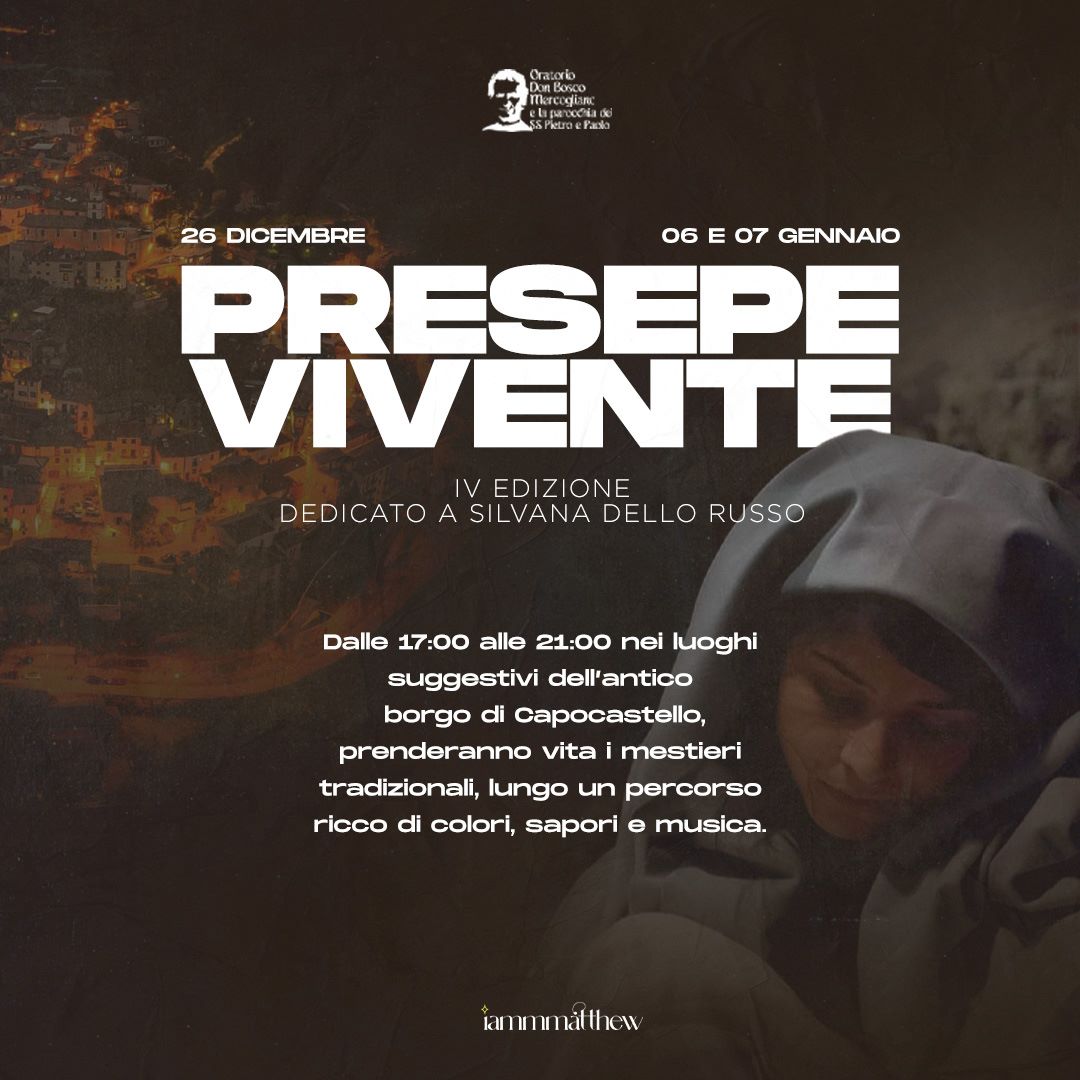 Mercogliano| Oratorio Don Bosco e Don Vitaliano della Sala, presepe vivente con le donne dell’Iran