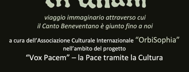 OrbiSophia, in scena “In Unum” il 3 gennaio a Palazzo Paolo V