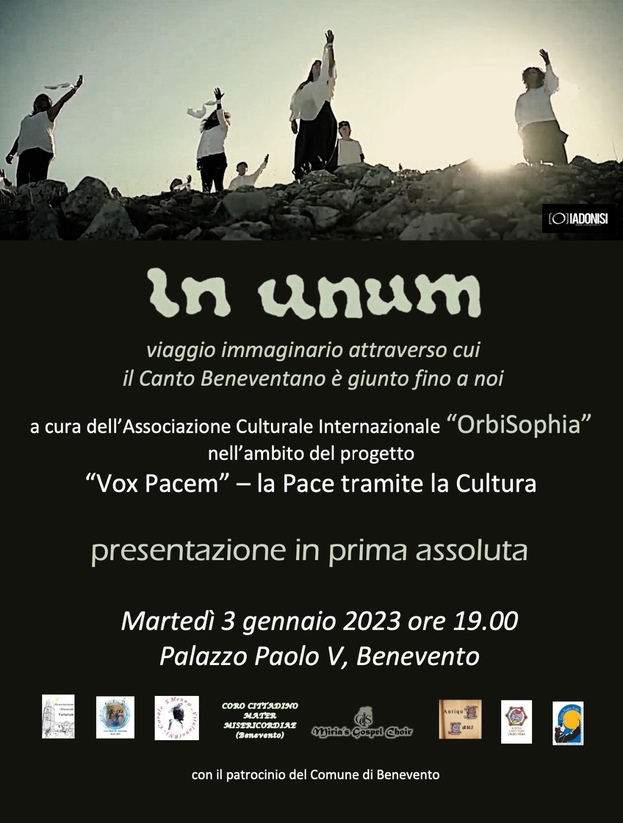 OrbiSophia, in scena “In Unum” il 3 gennaio a Palazzo Paolo V