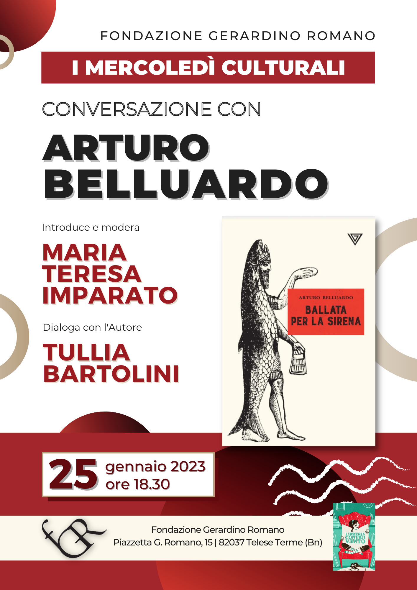 Arturo Belluardo prossimo ospite della Fondazione Gerardino Romano