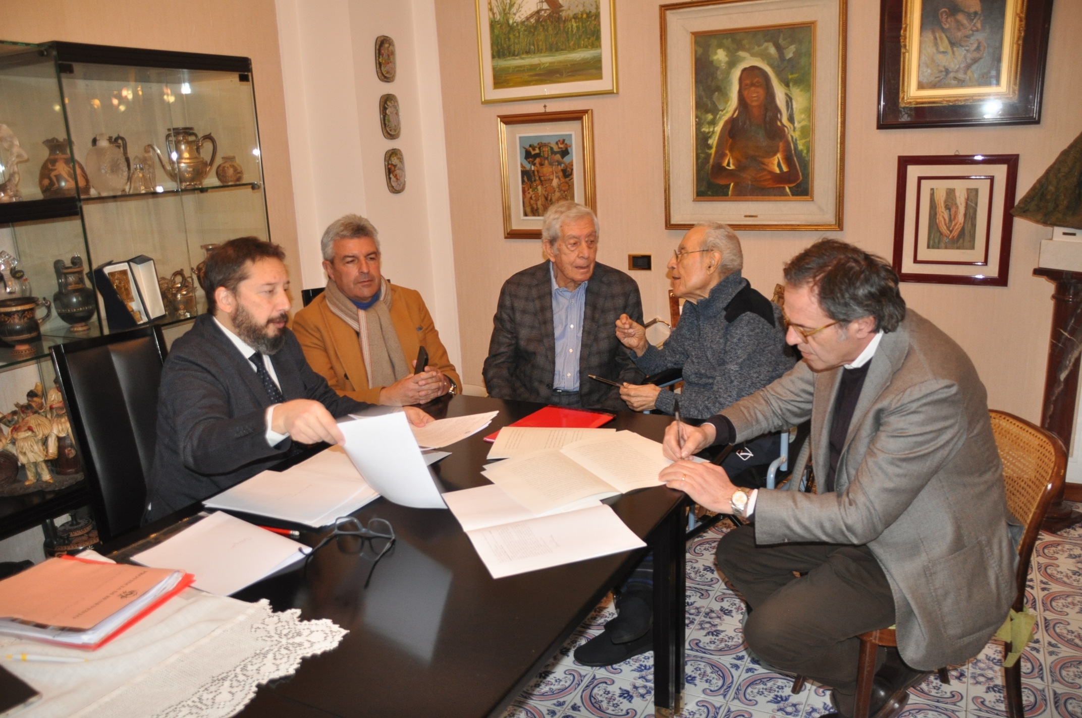 Firmato l’atto di donazione al Museo del Sannio di 22 reperti archeologici dell’ex sindaco Pietrantonio