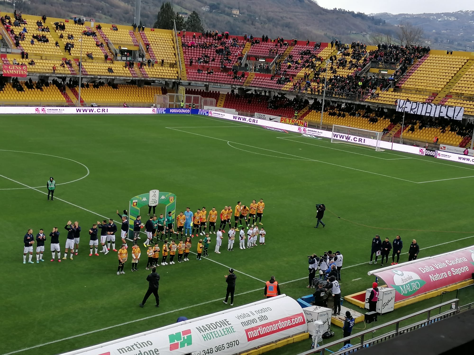 Benevento-Genoa: 1-2. Dura lex sed l’ex. Coda e Puscas spediscono la Strega all’inferno