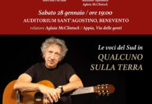 “Qualcuno sulla Terra” lo spettacolo  di Eugenio Bennato all’Auditorium Sant’Agostino
