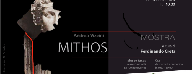 “Mithos” la personale di Andrea Vizzini ad Arcos dal 22 gennaio