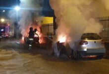 Benevento, in fiamme due auto nel Rione Ferrovia