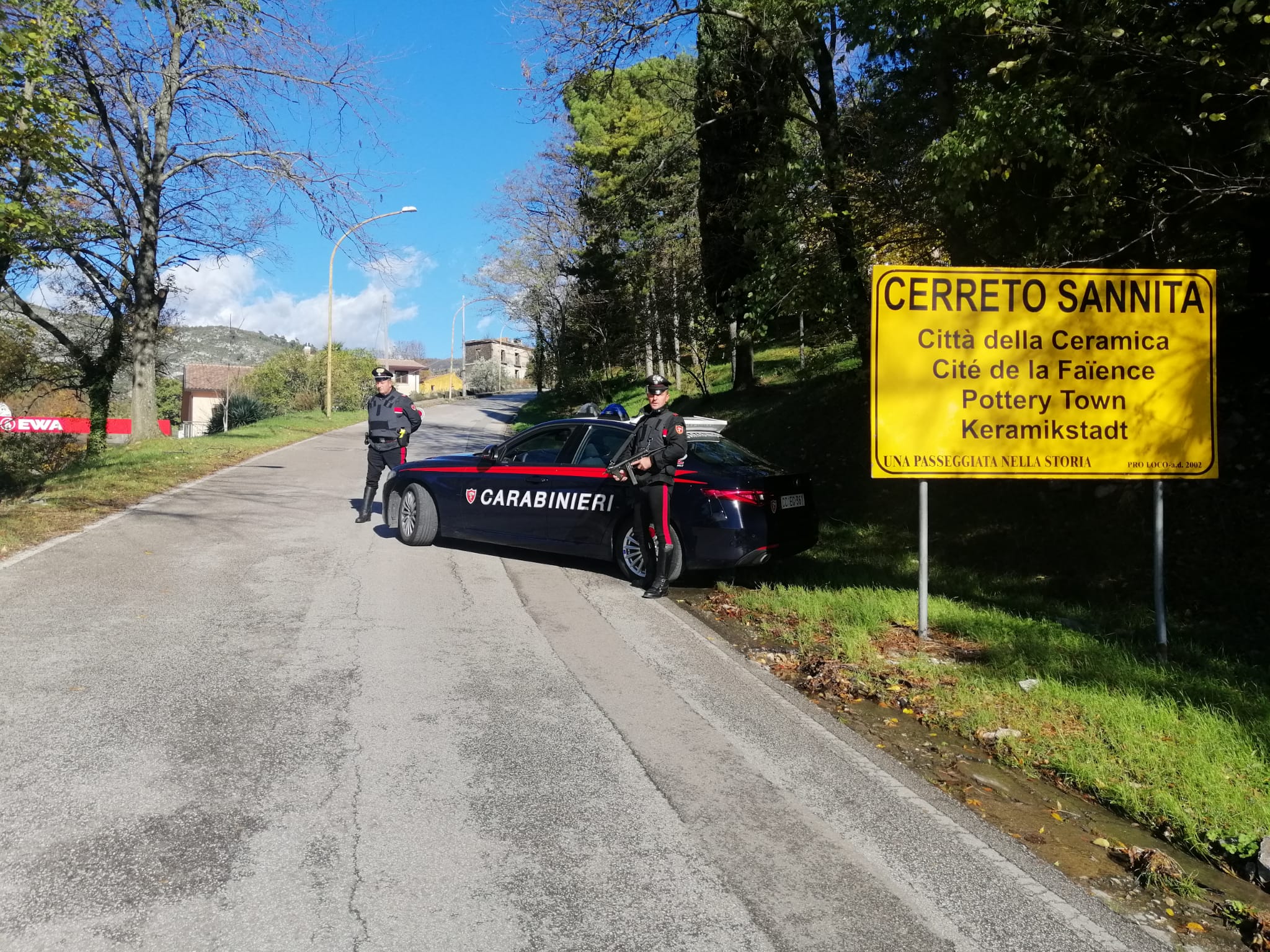 Sicurezza circolazione stradale in Valle Telesina: Carabinieri in campo