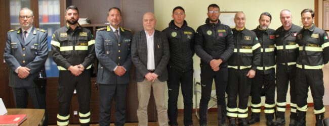 Avellino| I finanzieri del Soccorso Alpino incontrano il procuratore Airoma, i Vigili del fuoco e l’Asl