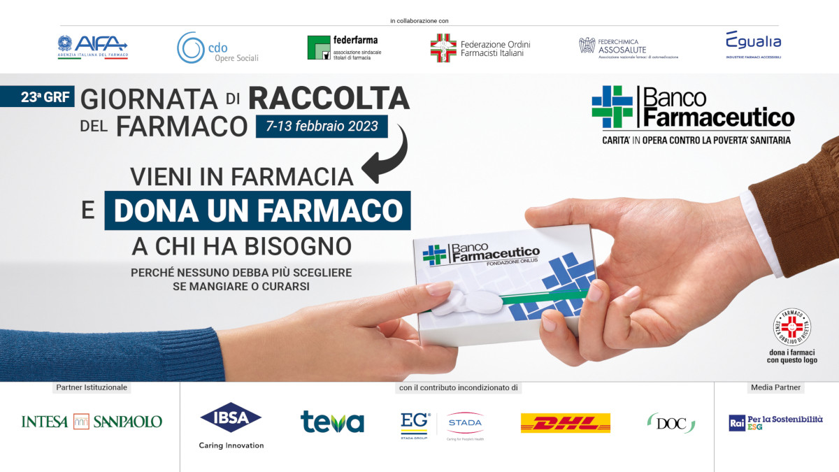 Giornata di raccolta del farmaco, torna la solidarietà che cura