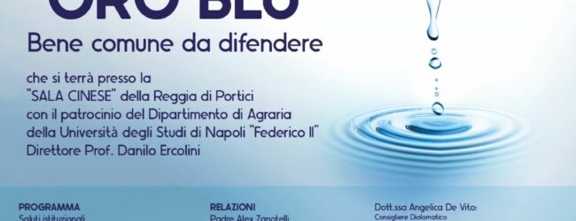 “Oro blu” bene comune da difendere: l’incontro alla Reggia di Portici