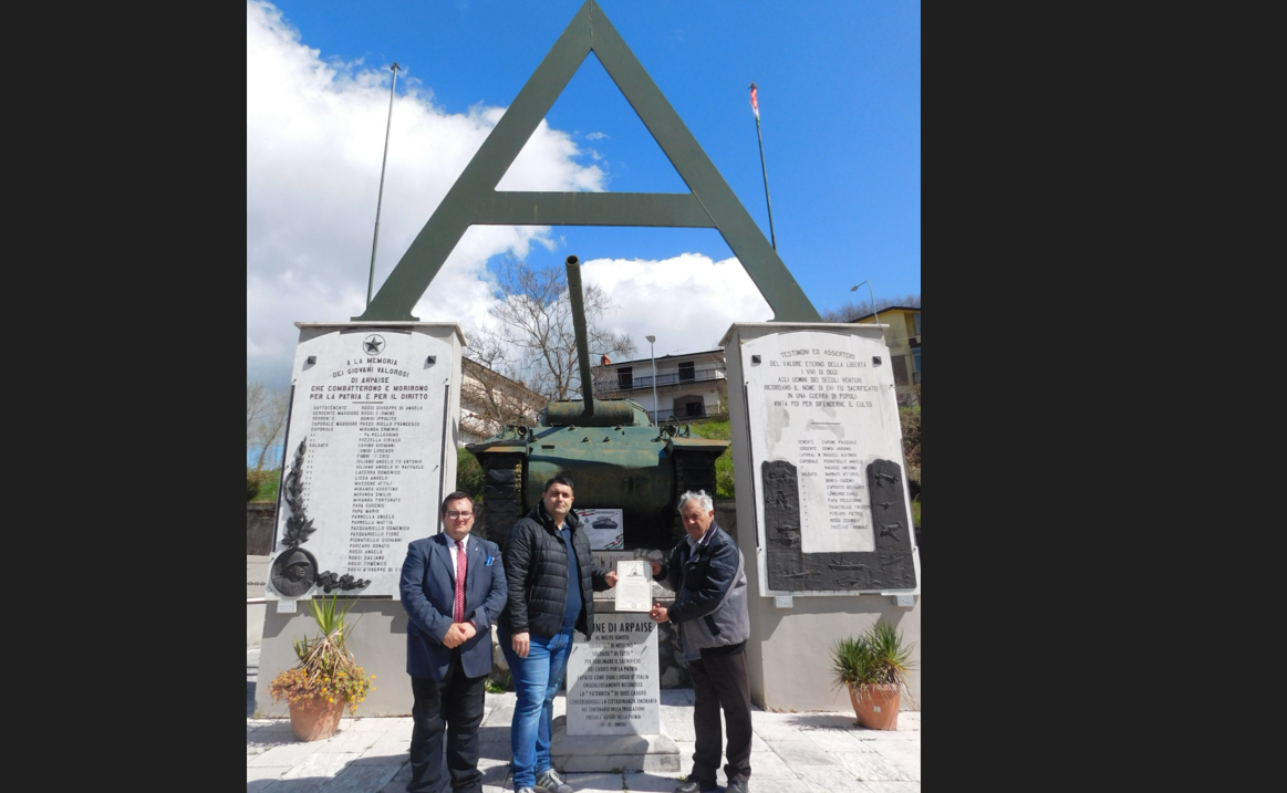 Ad Arpaise l’Associazione Guerra di Liberazione premia il Consigliere Comunale Amato Iuliano
