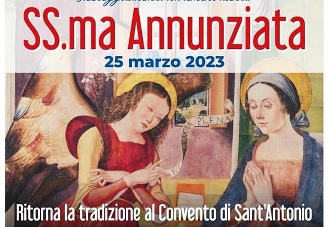 Il 25 marzo a Vitulano tornano i festeggiamenti in onore della SS Annunziata