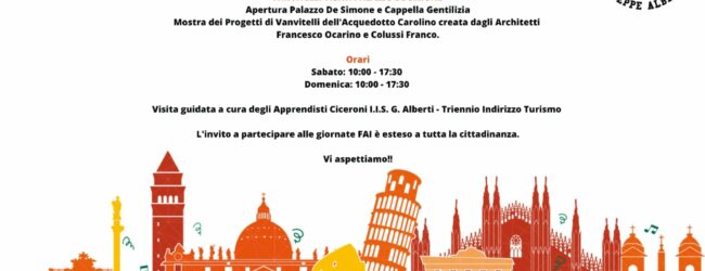 Giornate FAI di Primavera, a Palazzo De Simone con l’Istituto Alberti