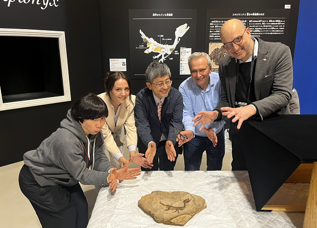Il fossile di dinosauro “Ciro” esposto alla Dino Expo 2023 di Tokyo fino al 18 giugno