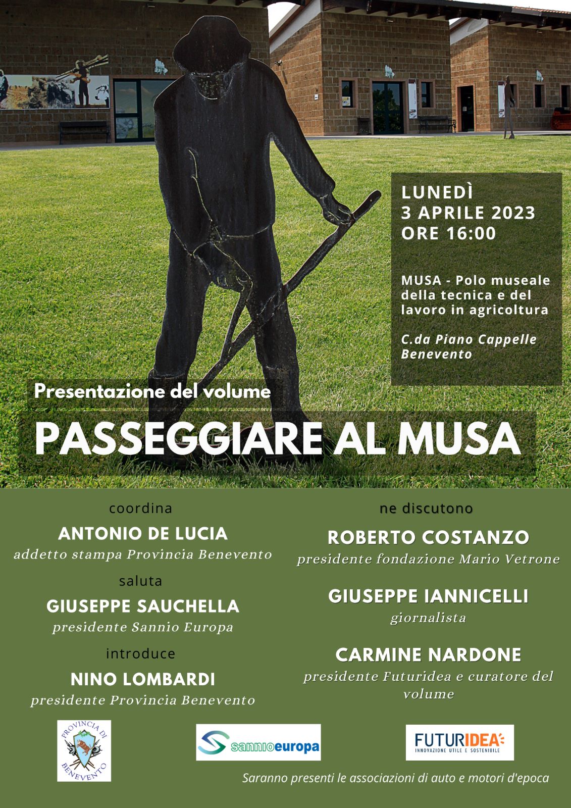 ‘Passeggiare al Musa’, si presenta il volume di Carmine Nardone