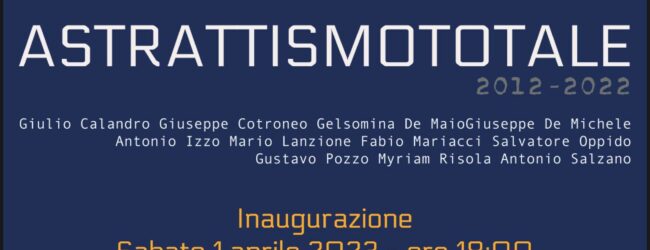 ‘Astrattismo Totale’, si inaugura la mostra alla Civica Pinacoteca Arte Contemporanea