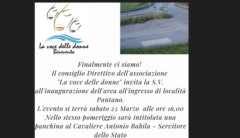 Benevento, a Pantano una panchina intitolata al cavaliere Antonio Babila