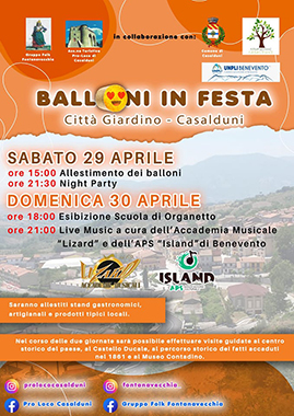 A Casalduni il prossimo weekend l’evento ‘Balloni in Festa’