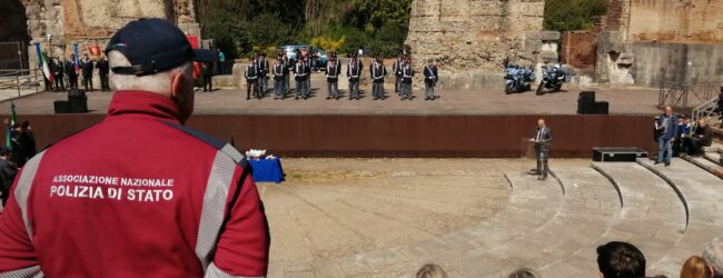Al Teatro Romano la festa per i 171 anni della Polizia di Stato. Giobbi: “Benevento prima per controlli su strada”