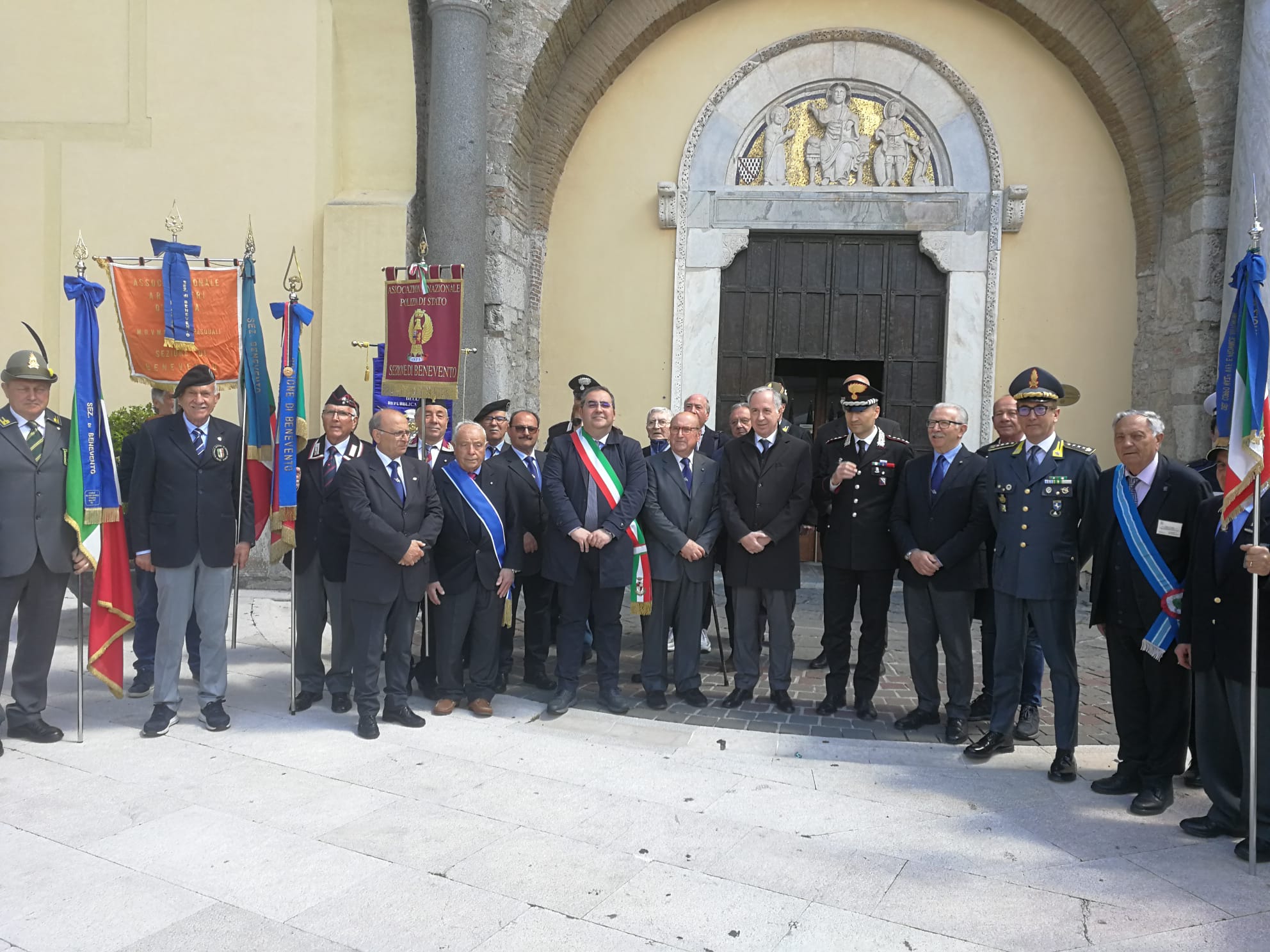 Delegazione dell’amministrazione comunale di Benevento alla celebrazione religiosa per San Giorgio Martire
