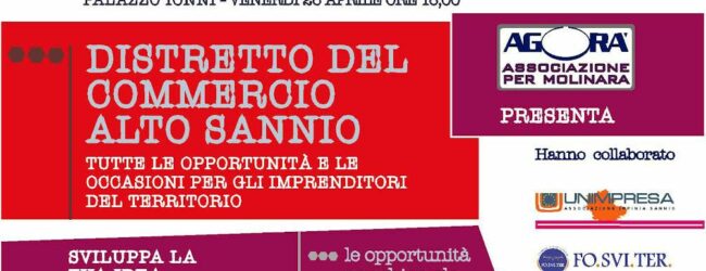A Molinara il focus sul Distretto Commerciale Alto Sannio