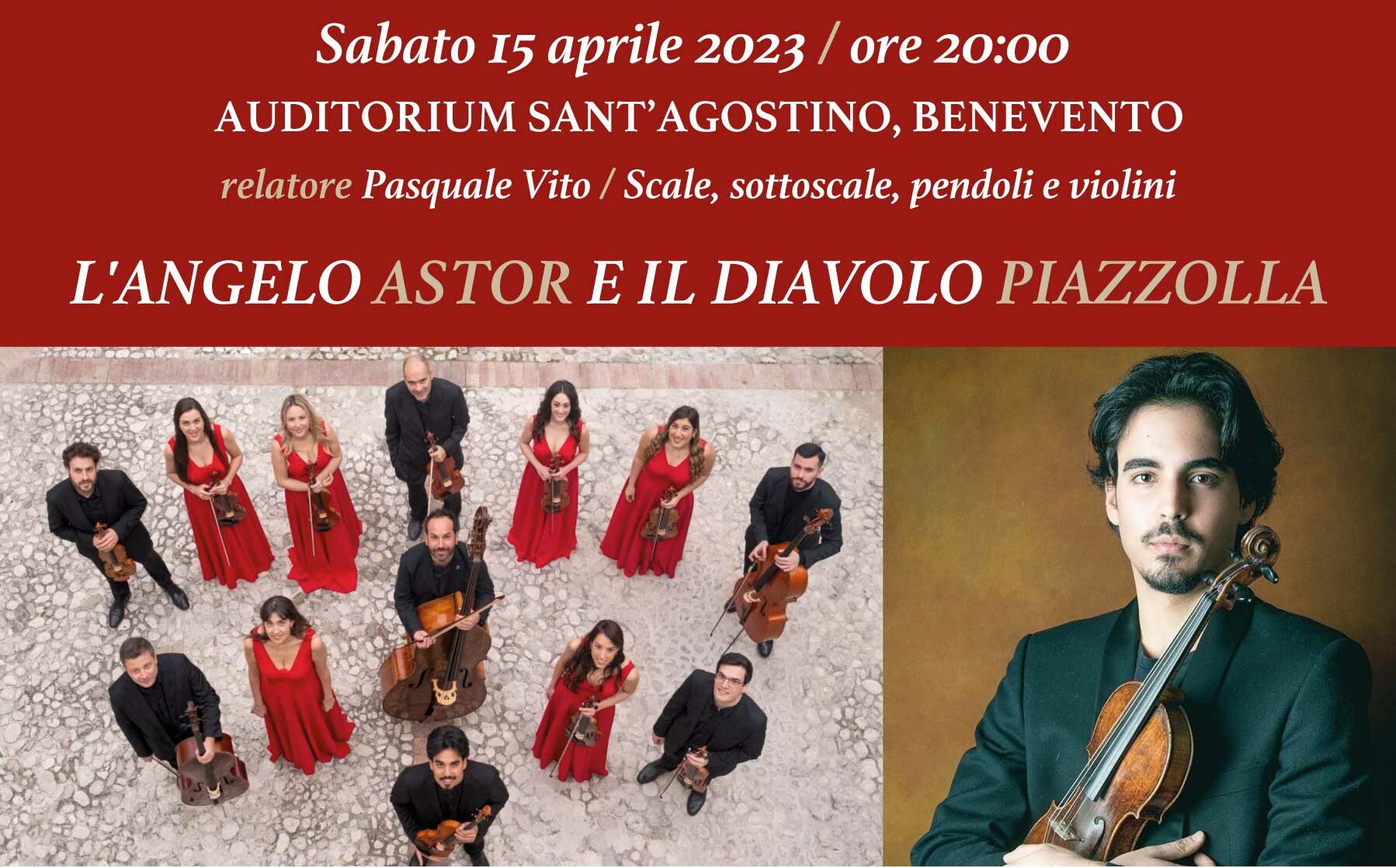 “L’angelo Astor e il diavolo Piazzolla”: Concerto al Sant’Agostino