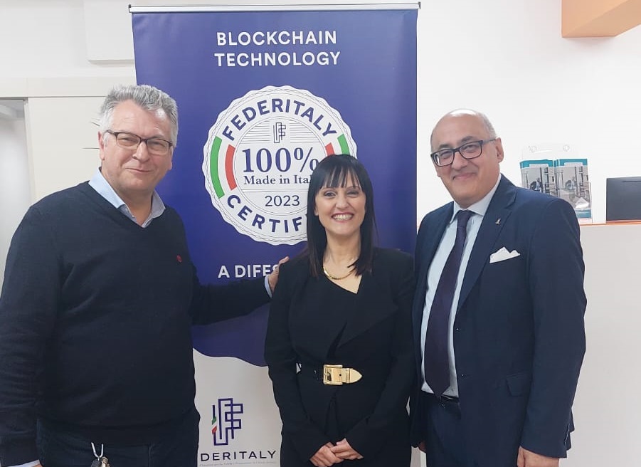 L’Incubatore campano e FederItaly insieme per la valorizzazione delle imprese e della certificazione 100% made in Italy in blockchain decentralizzata