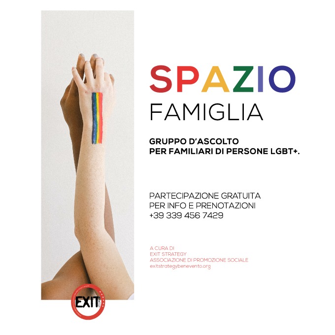 Benevento, attivato lo spazio famiglia nell’ambito dello sportello LGBT+