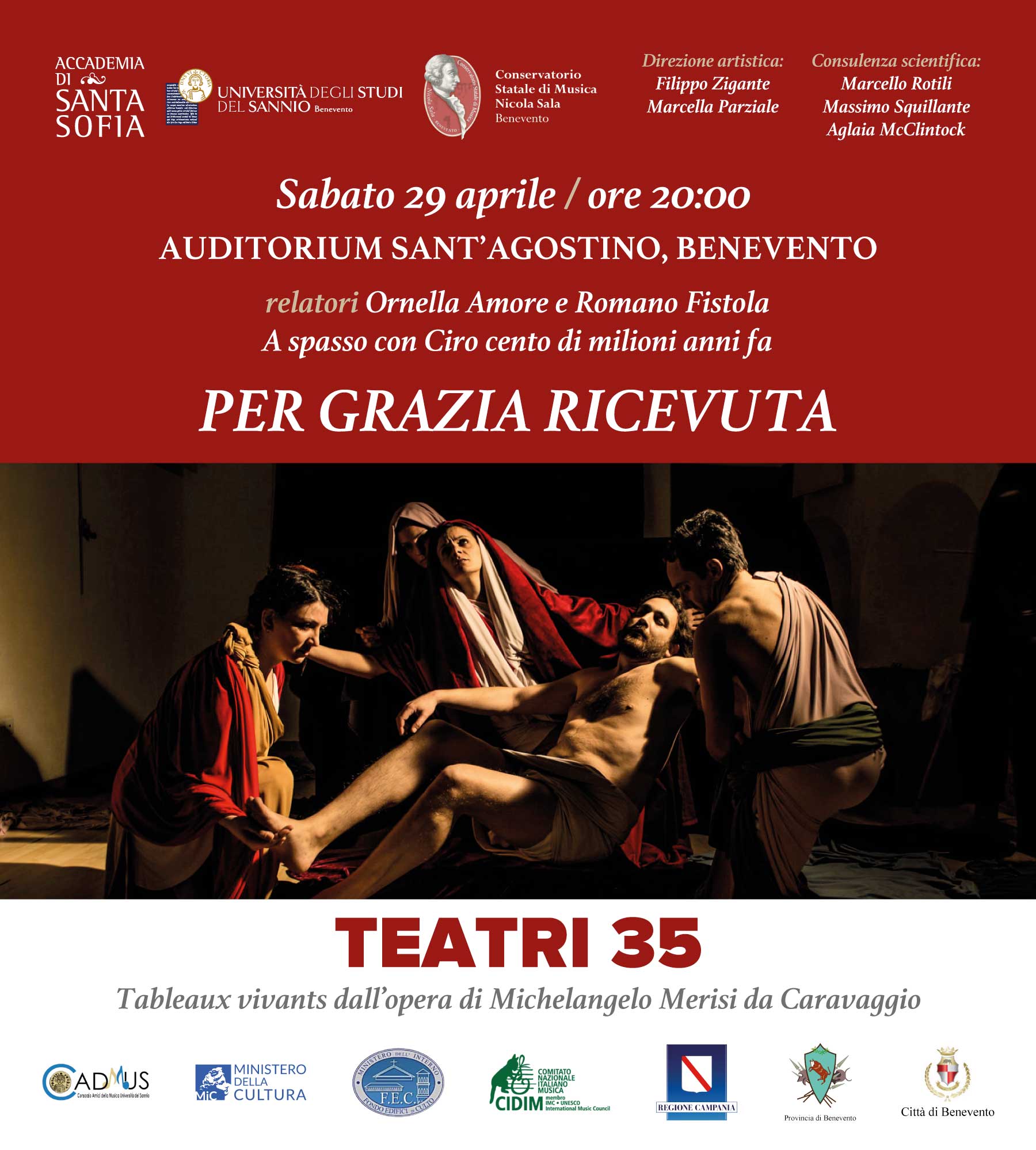 A Benevento arriva la magia del Tableau Vivant con un omaggio a Caravaggio