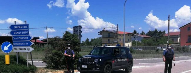 Val Fortore, 21enne evade dai domiciliari, arrestato dai Carabinieri
