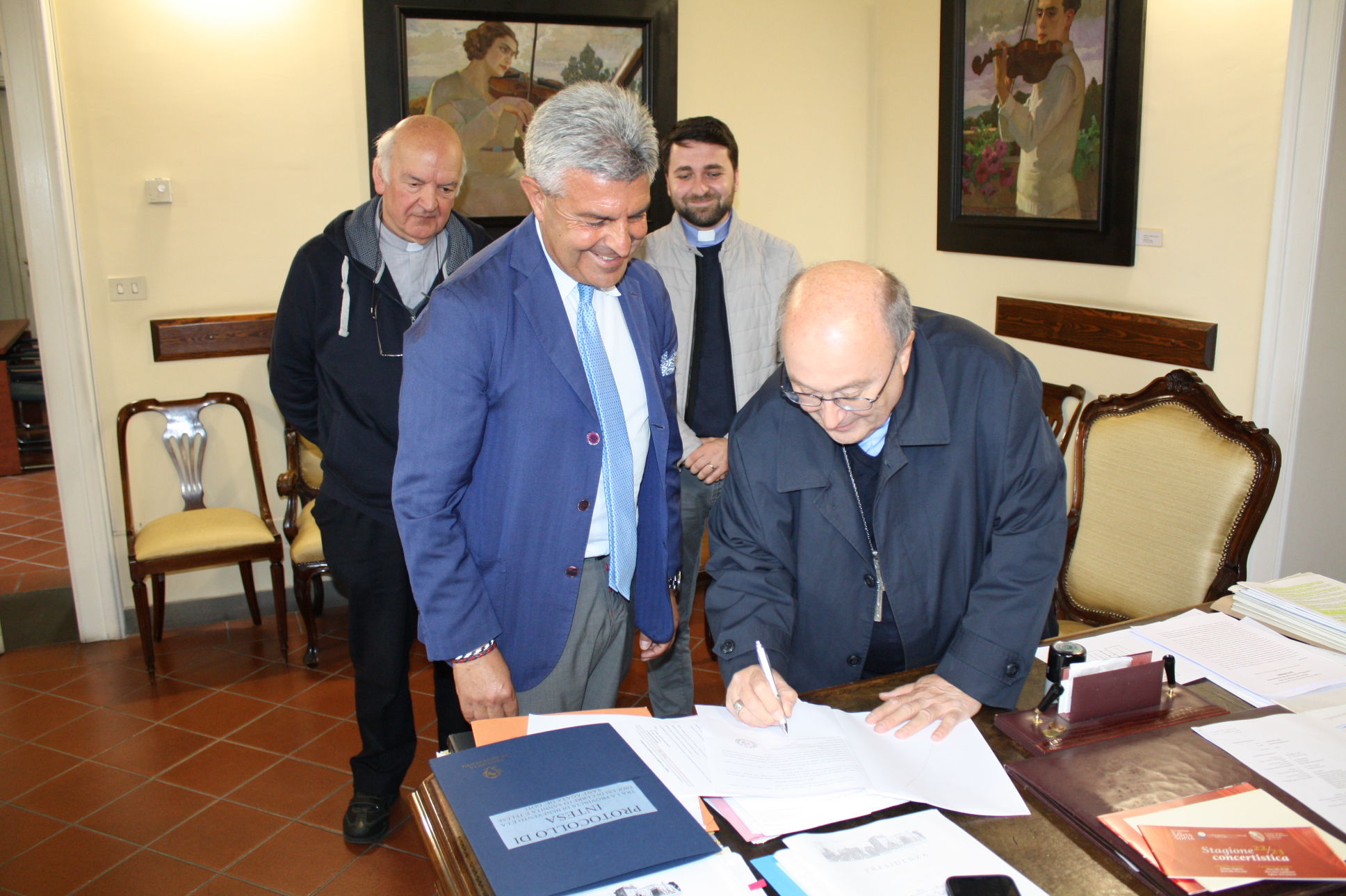 Alla Rocca dei Rettori protocollo d’intesa con Diocesi di Cerreto Sannita-Telese-Sant’Agata de’ Goti