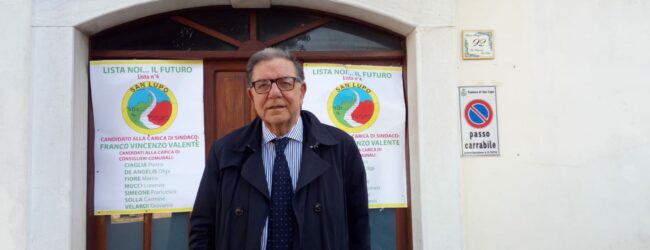 Per la lista “San Lupo – Noi… il futuro” il candidato Sindaco Franco Vincenzo Valente ringrazia i molti attivisti e sostenitori