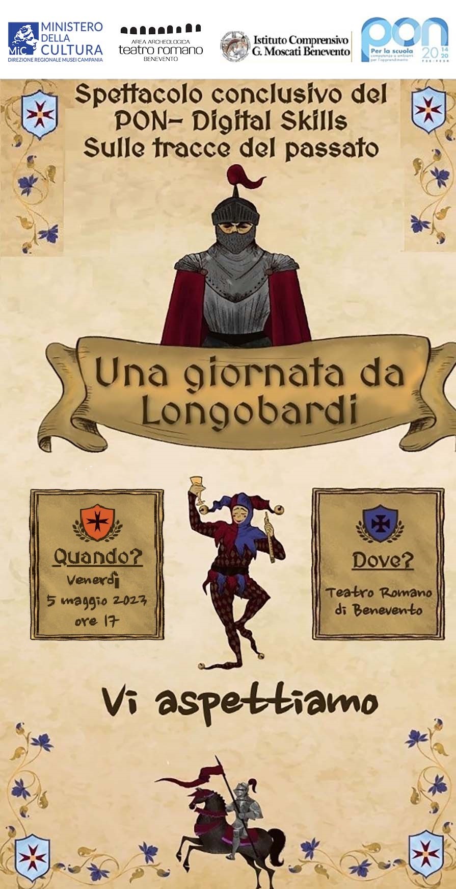 Al Teatro Romano di Benevento venerdi 5 Maggio ‘Una giornata da Longobardi’