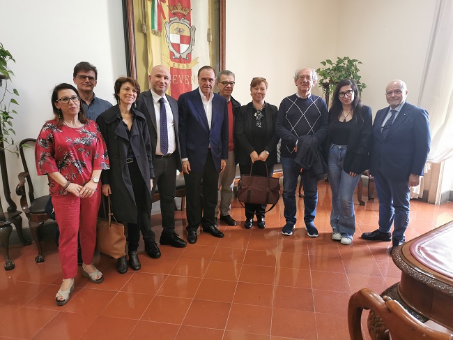 Commissione Anvur ricevuta dal sindaco Mastella a Palazzo Mosti