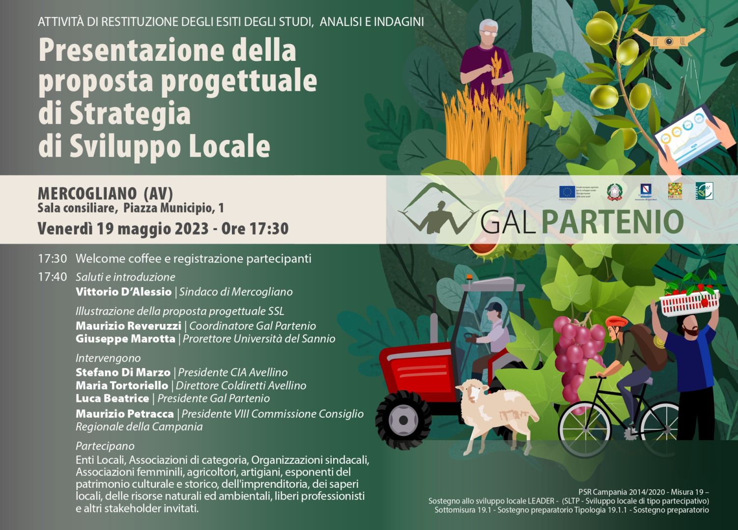 Mercogliano| Strategie di sviluppo locale, il Gal Partenio presenta la sua proposta progettuale