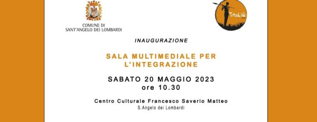 Sant’Angelo dei Lombardi| Sabato s’inaugura la “Sala Multimediale per l’integrazione”
