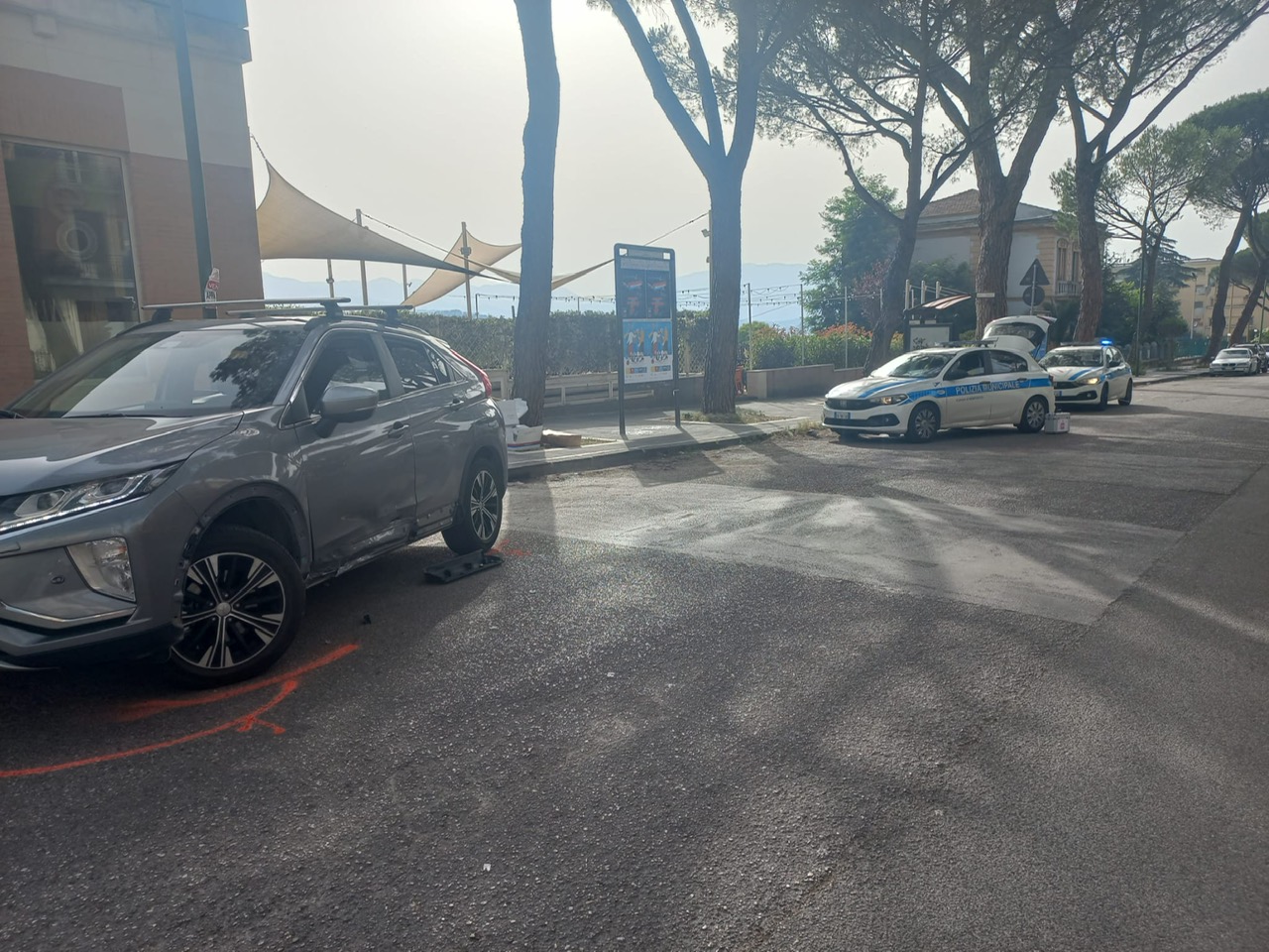Incidente stradale a Benevento, scontro tra Suv e moto al Viale Atlantici