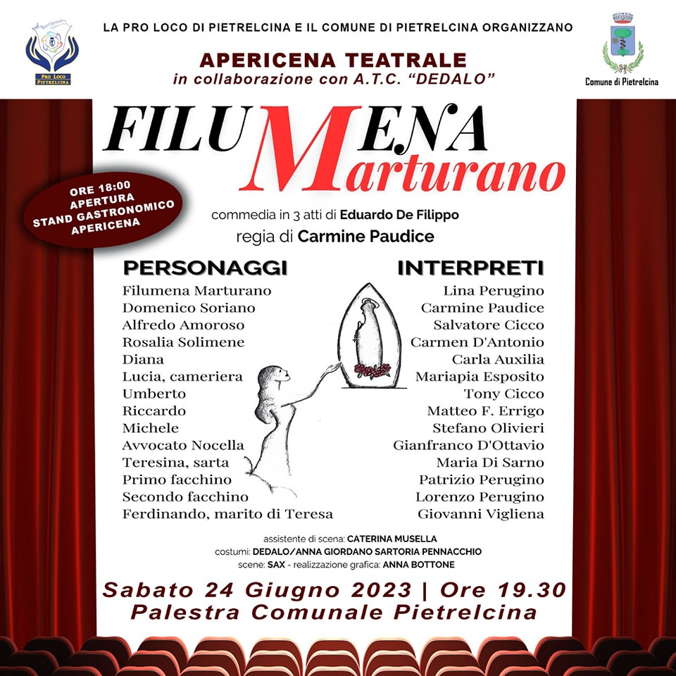 Pro Loco di Pietrelcina, ritorna il teatro: in scena “Filumena Marturano”