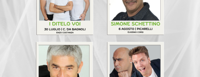 Avellino Summer Festival, ecco i comici: Biagio Izzo, Simone Schettino, i Ditelo Voi, Giustiniani e Palma