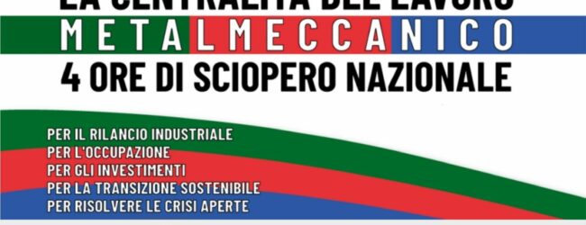 Avellino| Sciopero dei metalmeccanici, domani il sit-in