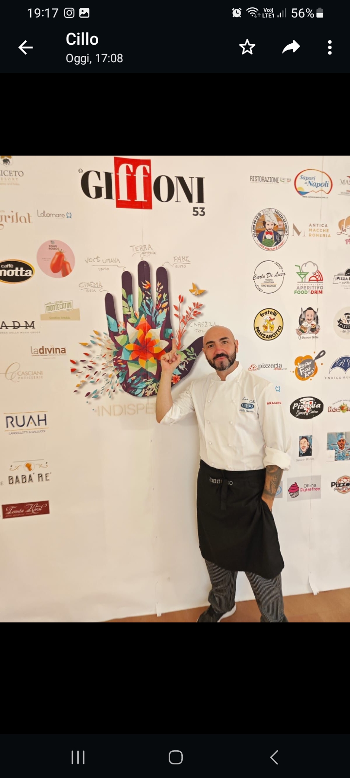 Il pizzaiolo Luca Cillo presente al “Dinner night” del Giffoni Film Festival