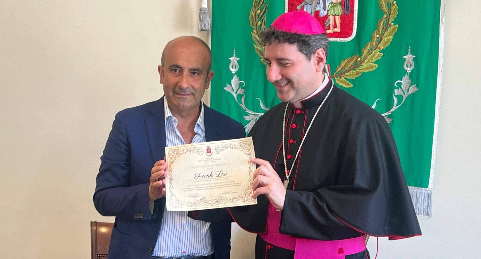 San Martino Valle Caudina abbraccia Mons Frank Leo. L’arcivescovo di Toronto: “Fiero delle mie origini. Porto San Martino sempre nel cuore”