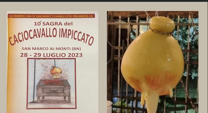 A San Marco ai Monti la 10ª Sagra del caciocavallo impiccato