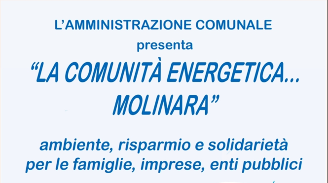 Molinara ha la sua Comunita’ Energetica Rinnovabile