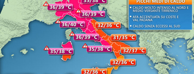 Torna il caldo intenso, Benevento tra le città più roventi