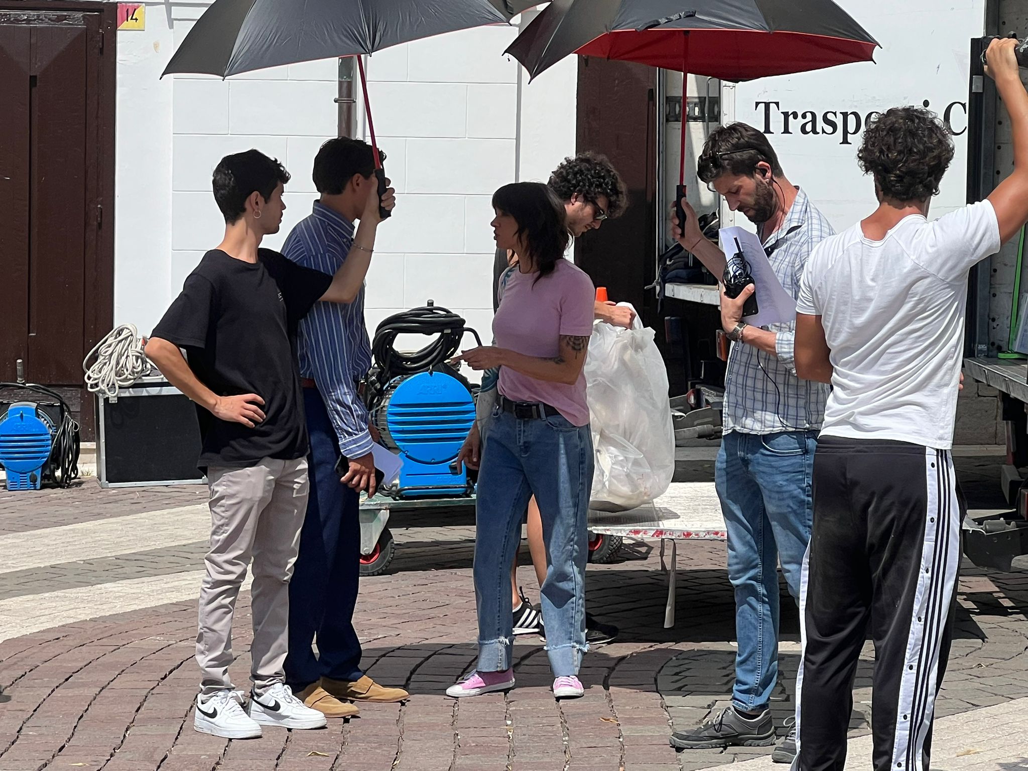 Asia Argento a Benevento per le riprese del film di Renato Giordano “Qui staremo benissimo”