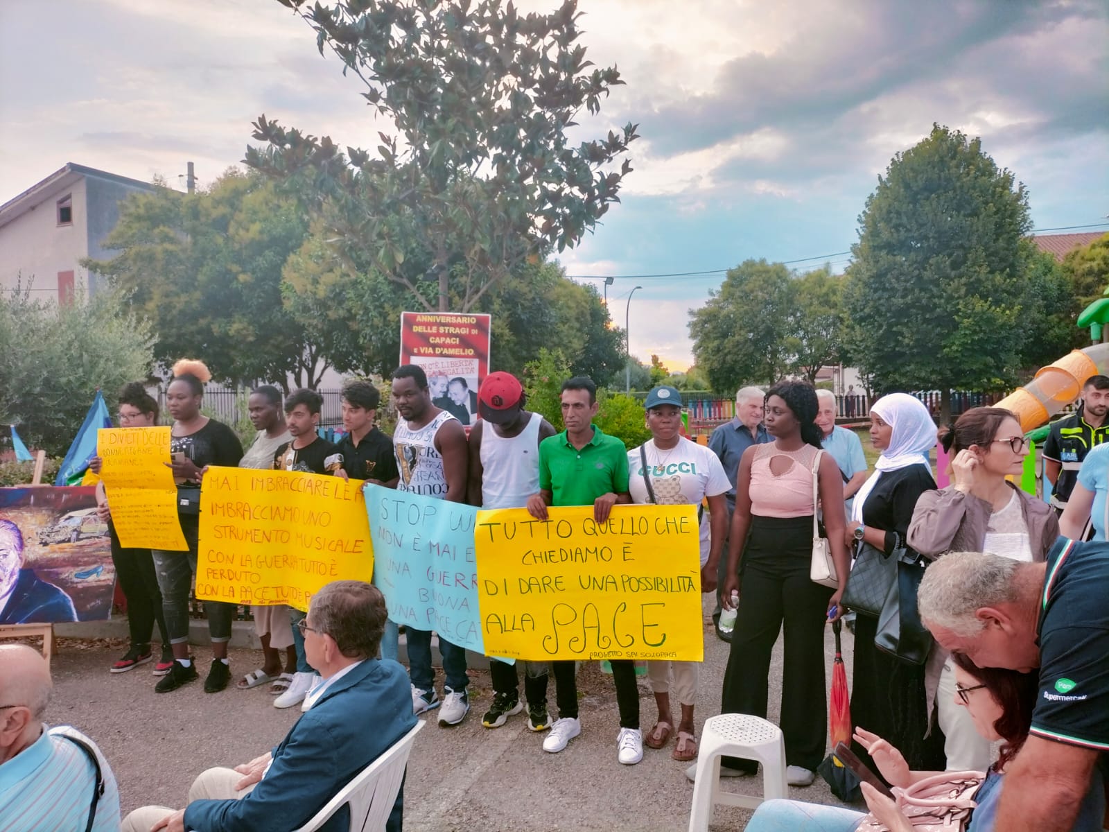 Gli ospiti del S.A.I. Solopaca ad Alife per la libertà e la legalità