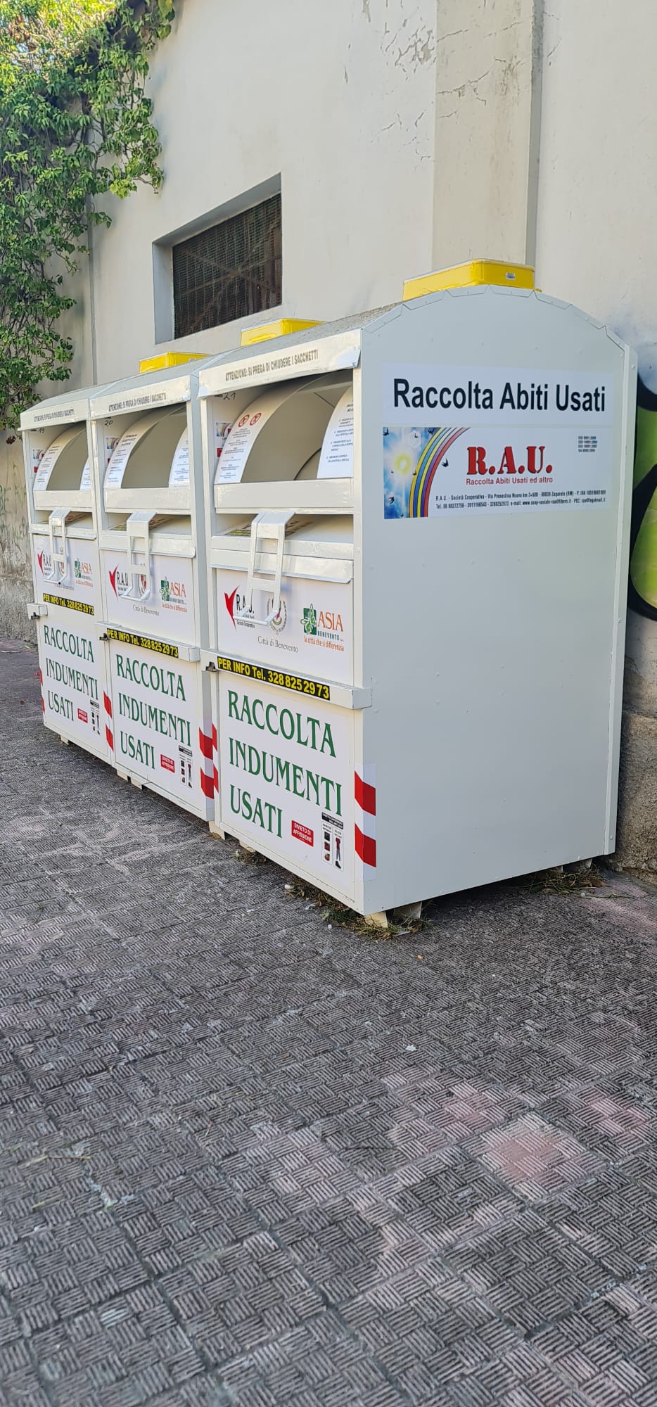 ASIA, il servizio raccolta indumenti usati è stato affidato alla Rau