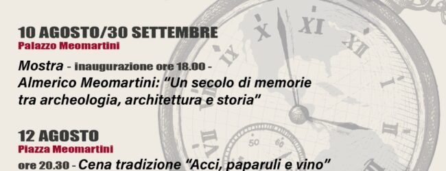 Reino inaugura la Mostra ‘Tributo in memoria di Almerico Meomartini’